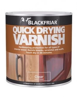 image of Blackfriar Blackfriar Quick Drying Interior Varnish Clear Satin 500Ml