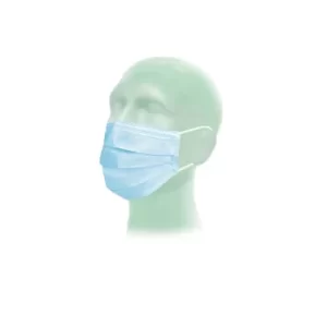 Image of Surgical Facmasks with Earloops, Blue, x50