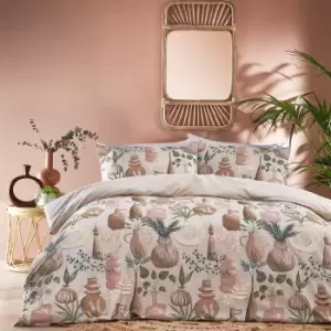 Image of Earthen Duvet Cover Set Clay, Clay / Double