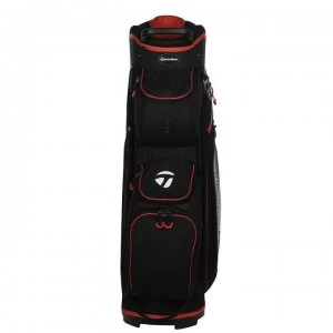 image of TaylorMade Cart Bag - Black/White/Red