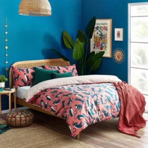 Image of Furn. Kitta Pink Watermelon Duvet Cover and Pillowcase Set Pink