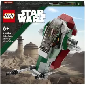 image of LEGO Star Wars Boba Fett's Starship Microfighter Set (75344)