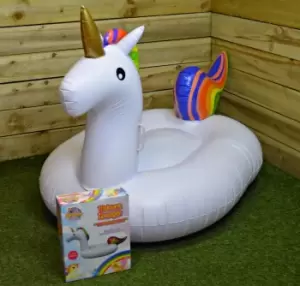 Image of 170x100x95CM Unicorn Lounger PVC Handles Horse Pool Swimming Kid's Inflatable