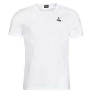 image of Le Coq Sportif ESS TEE SS N 3 M mens T shirt in White - Sizes XXL,S,M,L,XL