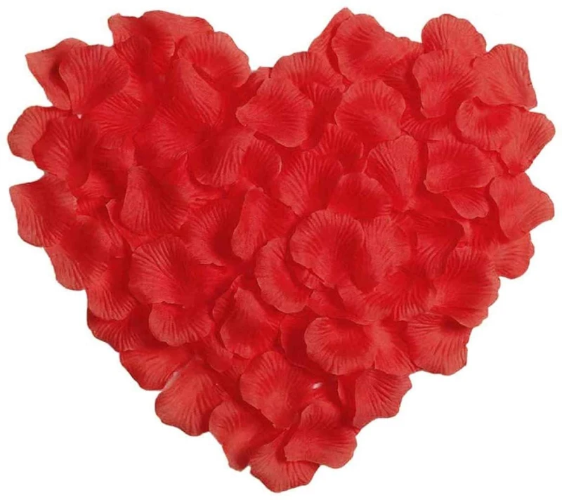 Image of Shatchi 400pcs Red Silk Rose Petals Wedding Mothers Day Wedding Confetti Anniversary Table Decorations Red unisex