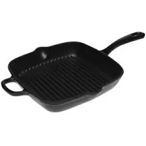 Image of Linea Linea Cast Iron Grill Pan - Black