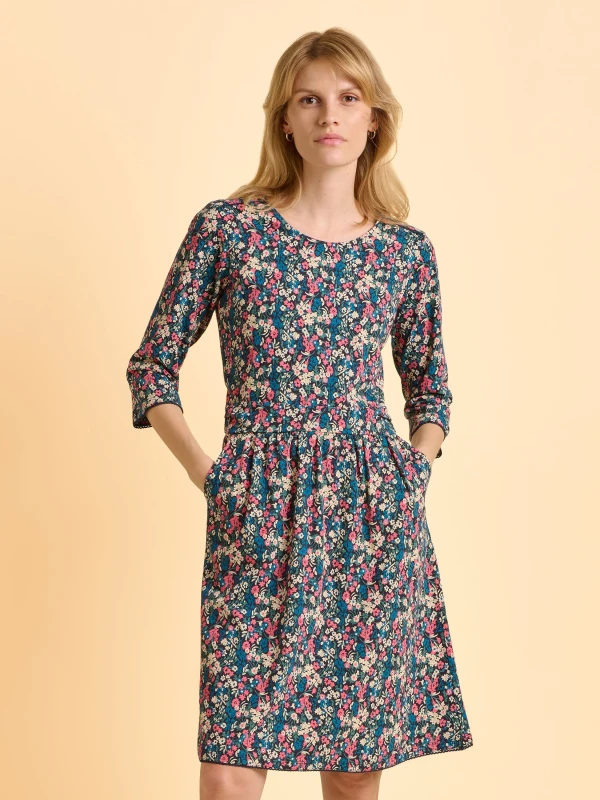Image of Brakeburn Freya Navy Dress Wrap Dresses UK 08 Blue 33553418000