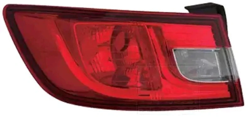 Image of VAN WEZEL 4373921 Rear light Outer section, with bulb holder, Left Combination Rearlight (391)