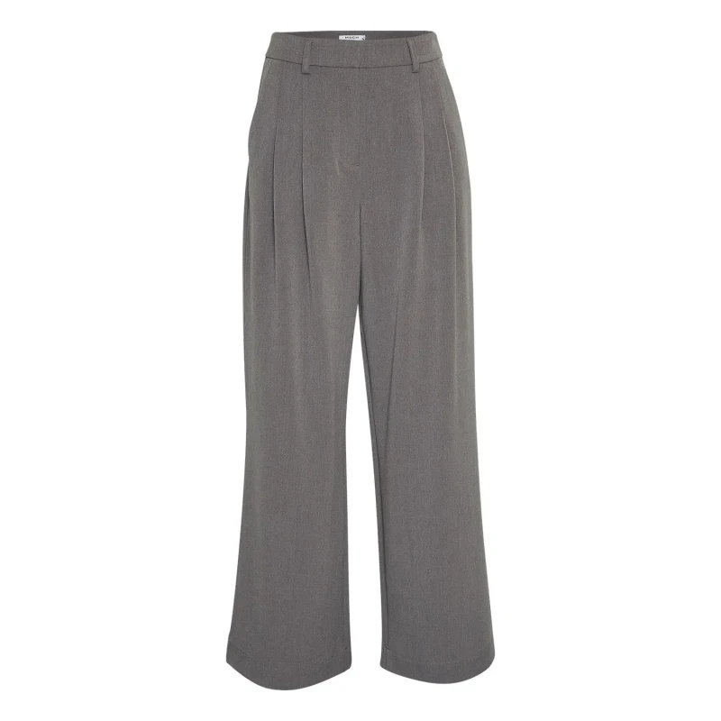 Image of moss copenhagen Womens high waist Trousers Moss Copenhagen Henrika Gris Female S