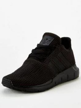 Image of Adidas Originals Swift Run Childrens Trainer - Core Black