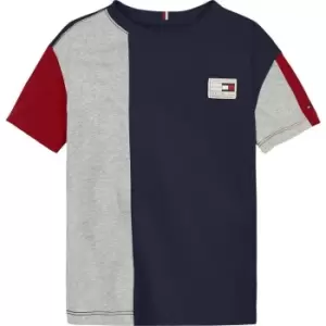 Image of Tommy Hilfiger Tjm Heritage Colorblock Tee S/S - Blue