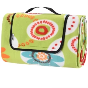 Image of Picnic Blanket Flowers 2x2m with Handle