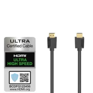 Image of Hama Ultra High Speed HDMI Cable Certified Plug 8K 1m