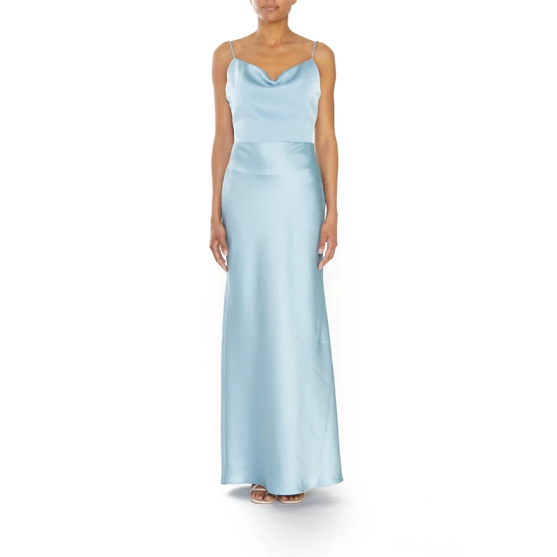 Image of True Decadence Womens Maxi Dress Dusty Blue female 8 (XS)