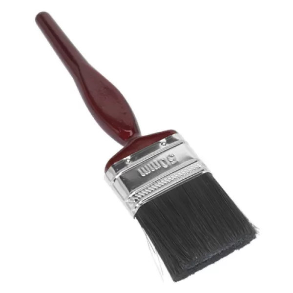 image of Sealey SPB50S Pure Bristle Paint Brush 50mm Pack of 10