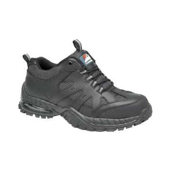 Image of 4041 Air Bubble Black Safety Trainers - Size 9