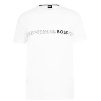 Image of Boss RN Logo Slim Fit T Shirt - White
