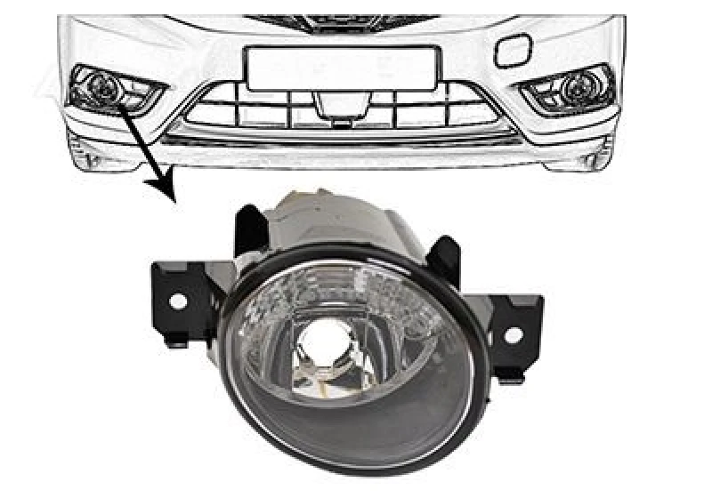 Image of VAN WEZEL Fog Light VAN WEZEL 3341998