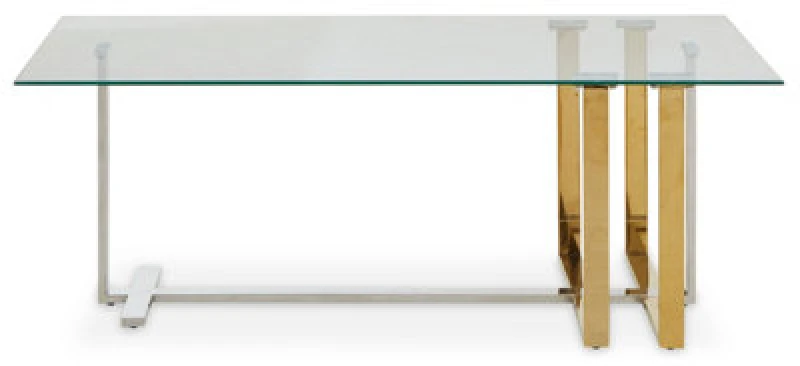 Image of Orsina Alvea Glass Top Coffee Table