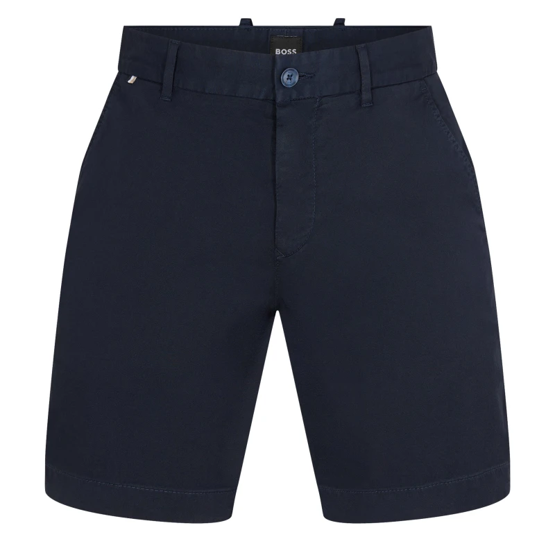 Image of Boss Mens H Slice Chino Shorts Dark Blue male 30