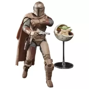 Image of Hasbro Star Wars The Black Series The Mandalorian and Grogu (Arvala-7) Action Figure