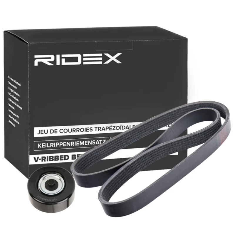 Image of RIDEX 542R0748 V-ribbed belt set V-Ribbed Belt Set (542)