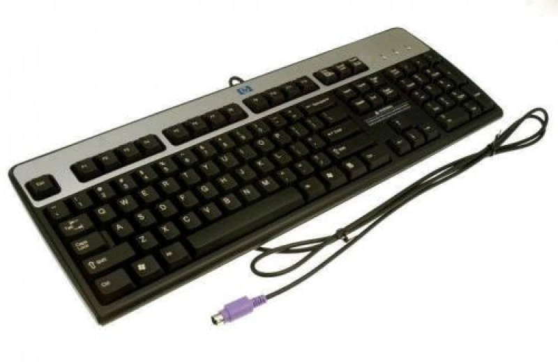 Image of HP 355630-081 keyboard PS/2 QWERTY Danish Black. Silver