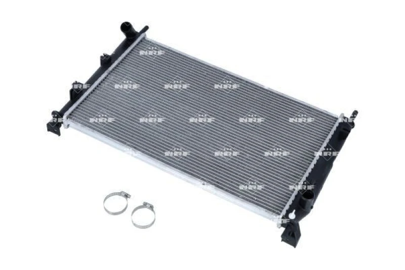 Image of NRF 509528 Engine radiator EASY FIT Brazed cooling fins, Aluminium, with mounting parts Aluminium Radiator,engine cooling (470)