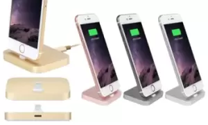 Image of iPhone Compatible Aluminium Charging Dock: Black