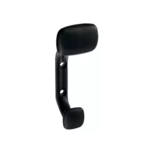 Image of GTV Modern Hat Coat Hanger Hook Door Wall Bath Model Toledo 112mm - Black, Pack