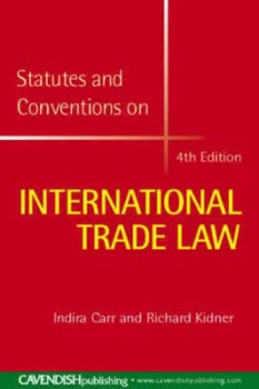 Image of Statutes and Conventions on International Trade Law by Indira Carr Paperback