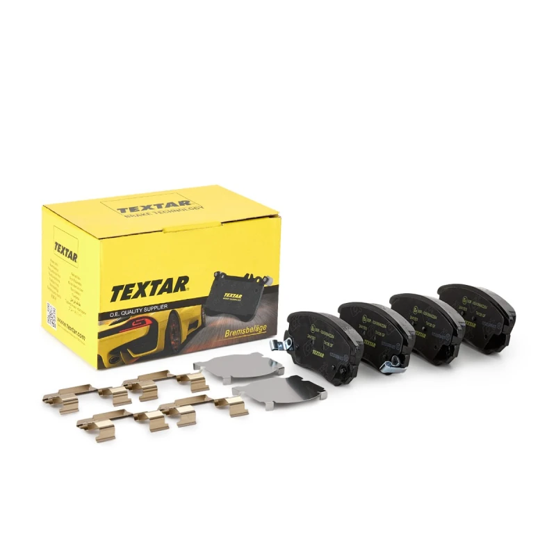 Image of TEXTAR 2441501 Brake pad set with acoustic wear warning, with accessories Brake Pad Set,disc brake (402)