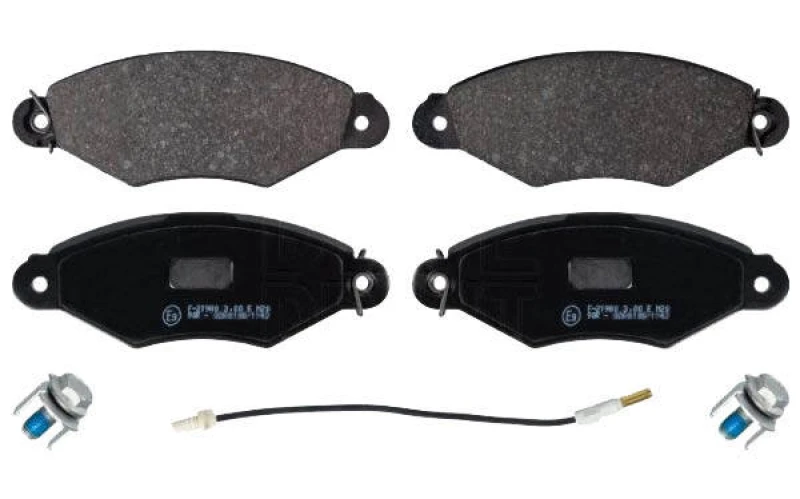 Image of Blue PRINT ADN142122 Brake pad set Front Axle, incl. wear warning contact Brake Pad Set,disc brake (402)