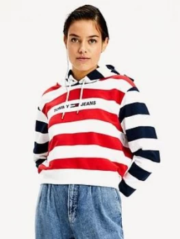 image of Tommy Jeans Tommy Jeans Multistripe Hoodie