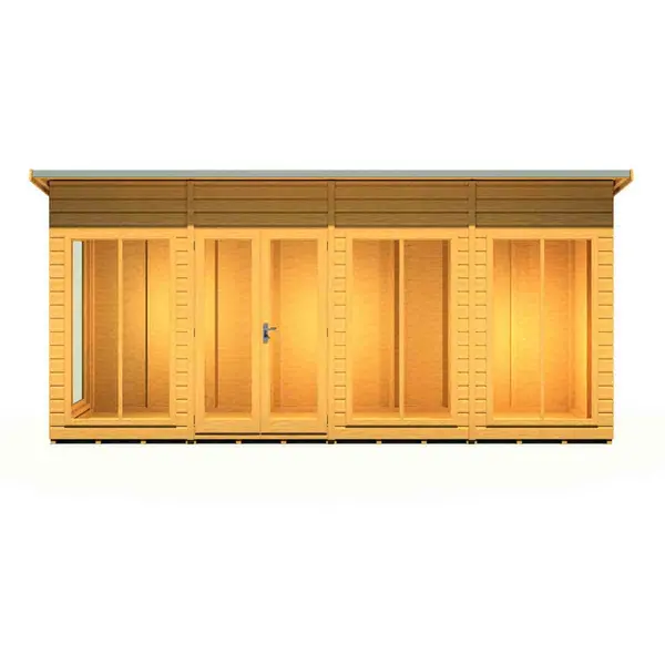 Image of Shire Lela 16ft x 4ft Summerhouse LELA1604DSL-1AA