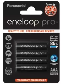 image of Panasonic Eneloop Pro Rechargeable battery AAA Nickel-Metal...