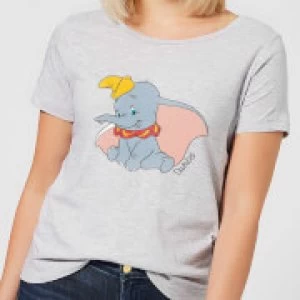 Disney Dumbo Classic Womens T-Shirt - Grey - L