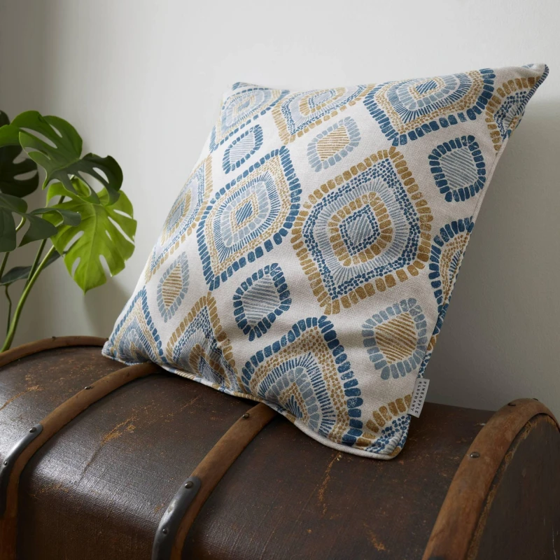 Image of Pineapple Elephant 'Ziri' Cushion Teal unisex