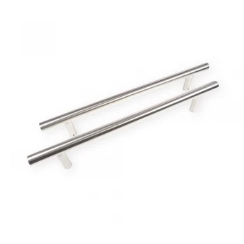 Image of LocksOnline Guardsman Satin Stainless Steel Back to Back Door Pull Handle - 25mm Bar