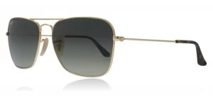 image of Ray-Ban Caravan Sunglasses Gold 181/71 58mm