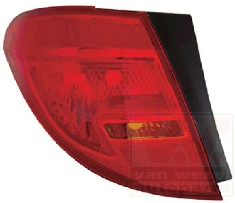 Image of VAN WEZEL 3860931 Rear light Outer section, without bulb holder, Left Combination Rearlight (391)