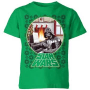 Image of Star Wars A Very Merry Sithmas Kids Christmas T-Shirt - Kelly Green - 11-12 Years