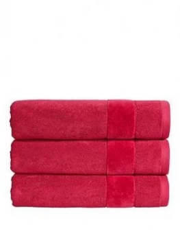 image of Christy Prism Vibrant Plain Dye Turkish Cotton 550Gsm Towel Range - Very Berry - Bath Sheet