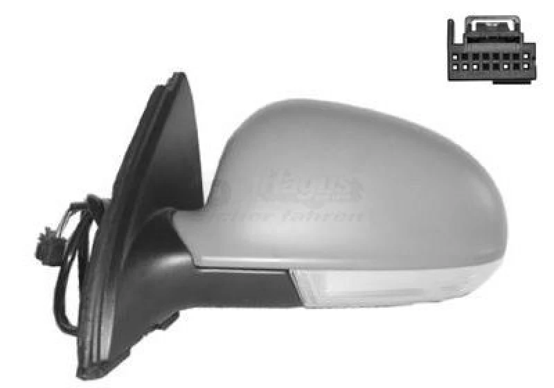 Image of VAN WEZEL Wing mirror VAN WEZEL 5886817