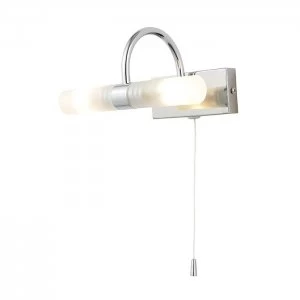 image of Spa 2-Light Wall Light Fixture - Chrome