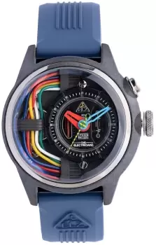 Image of Electricianz Watch Nylon Carbon Z 42mm Blue Rubber