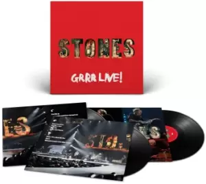 image of The Rolling Stones GRRR Live! (Live at Newark) LP black