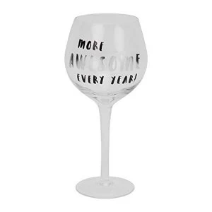 Image of Luxe Birthday Gin Glass - Awesome