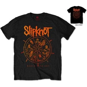 Image of Slipknot - The Wheel Unisex Large T-Shirt - Black