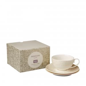 image of Monsoon Lucille Gold Afternoon Tea Set